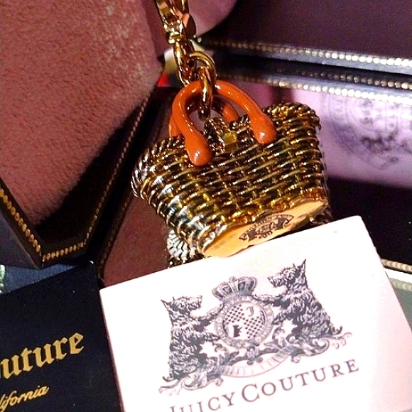 Juicy CORAL Precious Summer Picnic Straw Charm Never Removed ๐ NWT - Picture 2 of 6